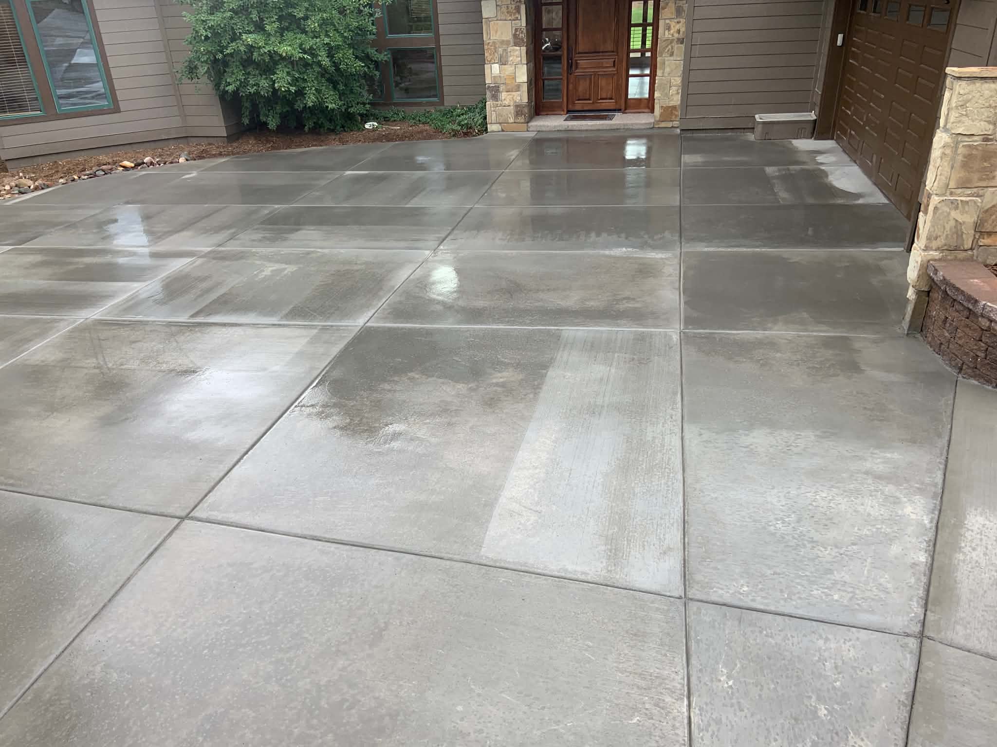 Concrete driveway completed by JH Concrete