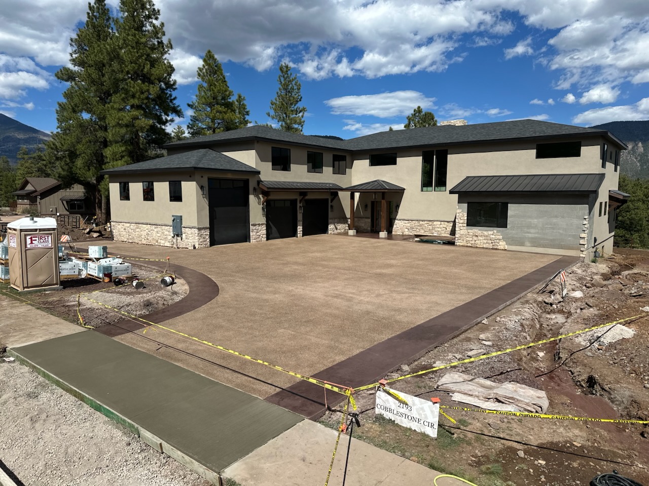 Concrete project completed by JH Concrete in Flagstaff Arizona