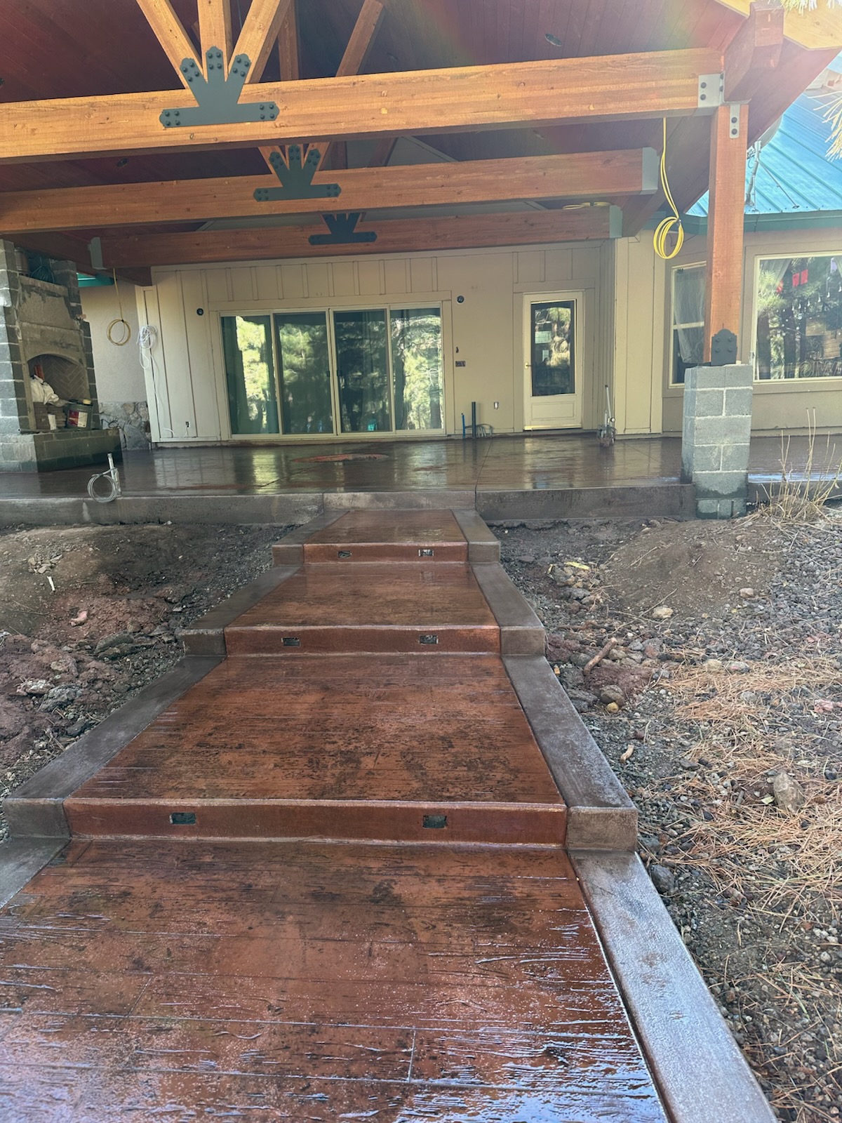 Concrete walkway completed by JH Concrete